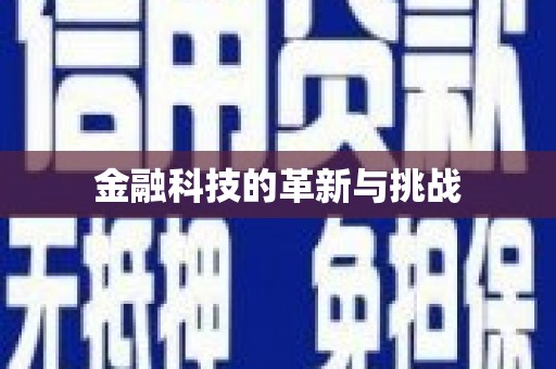 萝北金融科技的革新与挑战