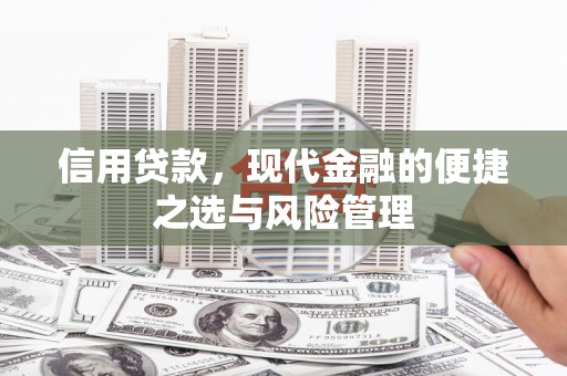 平阳信用贷款，现代金融的便捷之选与风险管理