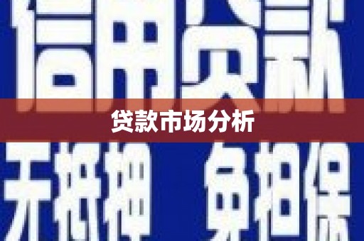 南平贷款市场分析