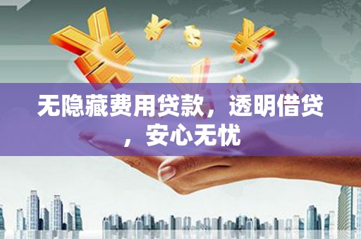 北塔无隐藏费用贷款，透明借贷，安心无忧