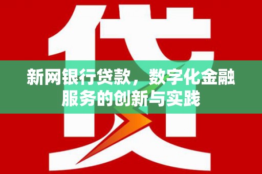 汉阴新网银行贷款，数字化金融服务的创新与实践