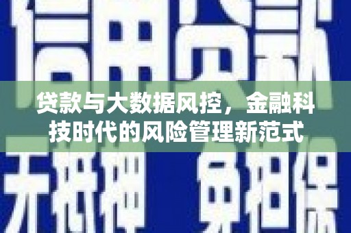 博野贷款与大数据风控，金融科技时代的风险管理新范式