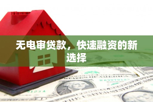 龙门无电审贷款，快速融资的新选择