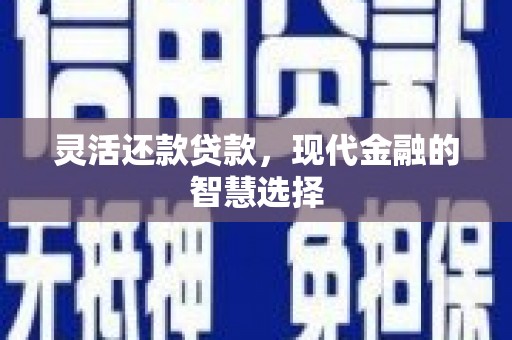 港南灵活还款贷款，现代金融的智慧选择
