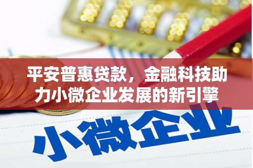 洛龙平安普惠贷款，金融科技助力小微企业发展的新引擎