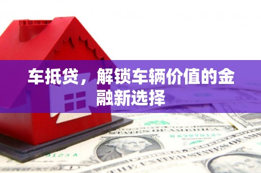 阳新车抵贷，解锁车辆价值的金融新选择