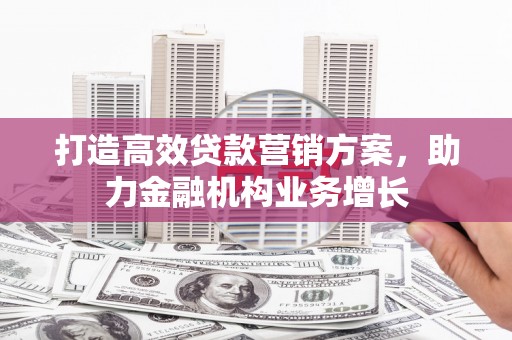 岚山打造高效贷款营销方案，助力金融机构业务增长