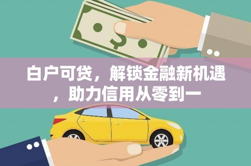 贡嘎白户可贷，解锁金融新机遇，助力信用从零到一