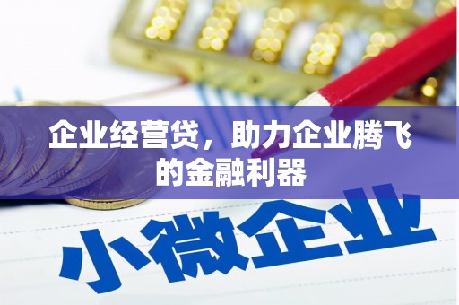 灵武企业经营贷，助力企业腾飞的金融利器