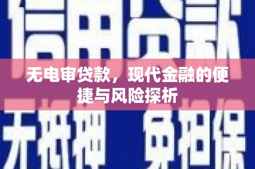 北区无电审贷款，现代金融的便捷与风险探析