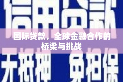文山国际贷款，全球金融合作的桥梁与挑战