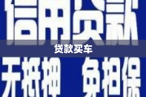 融水贷款买车