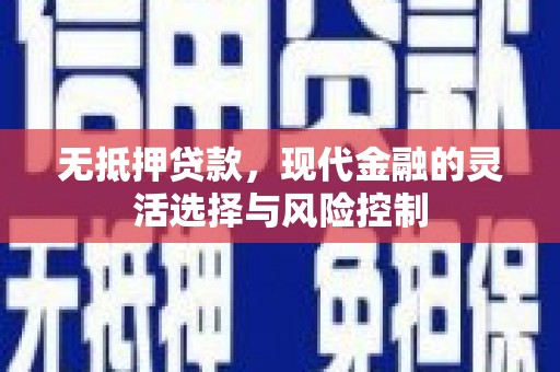岳池无抵押贷款，现代金融的灵活选择与风险控制