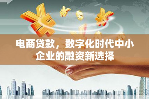 南充电商贷款，数字化时代中小企业的融资新选择