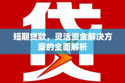 江山短期贷款，灵活资金解决方案的全面解析