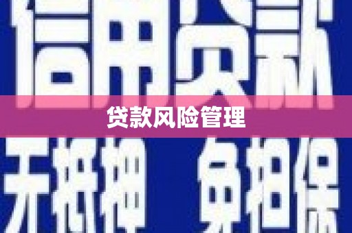 温江贷款风险管理