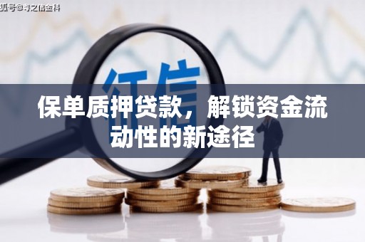 织金保单质押贷款，解锁资金流动性的新途径