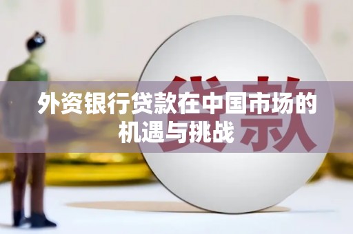红安外资银行贷款在中国市场的机遇与挑战