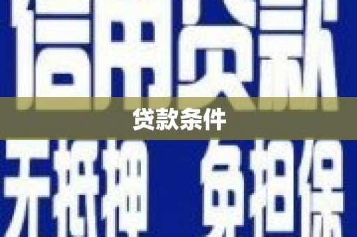 南澳贷款条件
