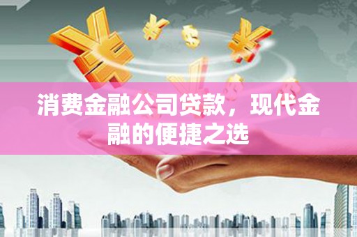 鼎湖消费金融公司贷款，现代金融的便捷之选