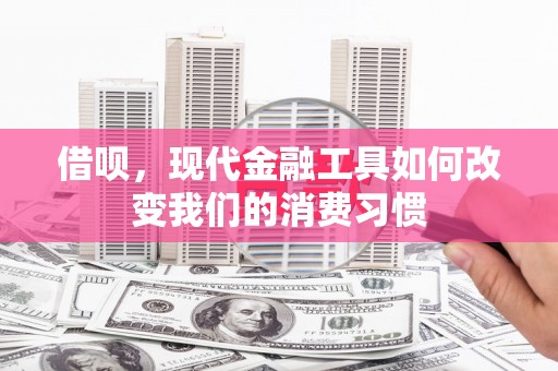 鼎湖借呗，现代金融工具如何改变我们的消费习惯