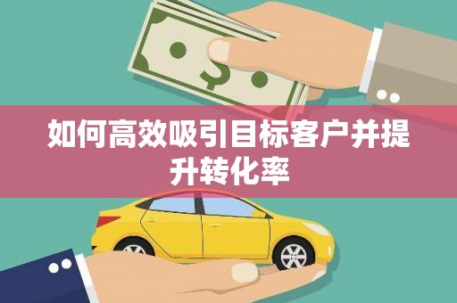 乐都如何高效吸引目标客户并提升转化率