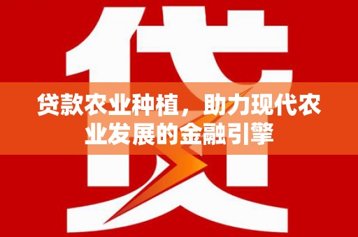 鲅鱼圈贷款农业种植，助力现代农业发展的金融引擎