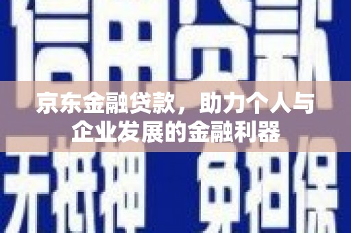 鹤城京东金融贷款，助力个人与企业发展的金融利器