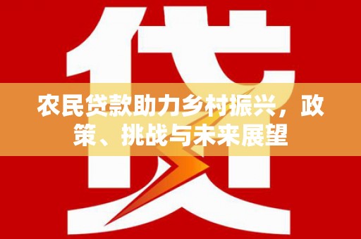 茅箭农民贷款助力乡村振兴，政策、挑战与未来展望