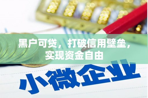 陈仓黑户可贷，打破信用壁垒，实现资金自由