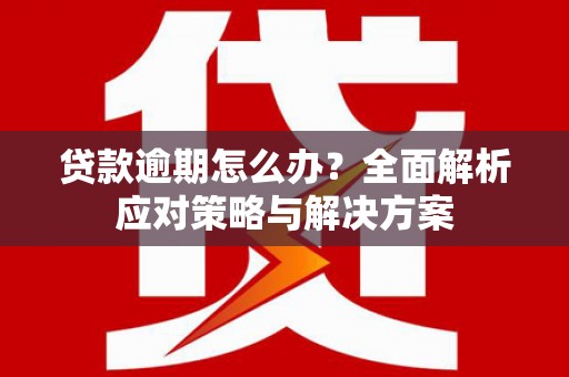 陈仓贷款逾期怎么办？全面解析应对策略与解决方案