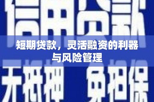 措勤短期贷款，灵活融资的利器与风险管理