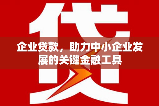 华容企业贷款，助力中小企业发展的关键金融工具