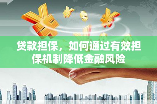 纳雍贷款担保，如何通过有效担保机制降低金融风险