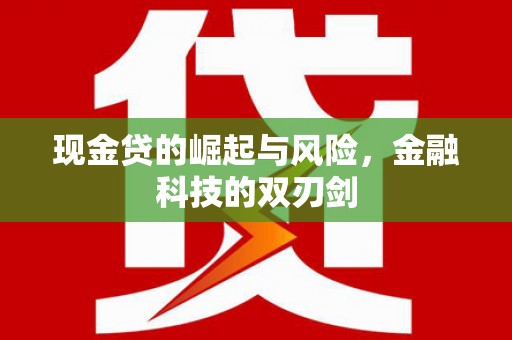 平潭现金贷的崛起与风险，金融科技的双刃剑