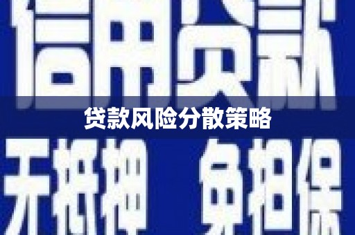 万丹贷款风险分散策略