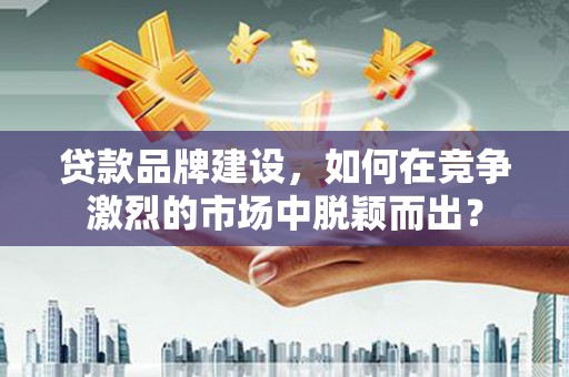 新会贷款品牌建设，如何在竞争激烈的市场中脱颖而出？