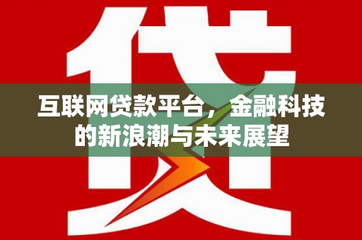 长洲互联网贷款平台，金融科技的新浪潮与未来展望